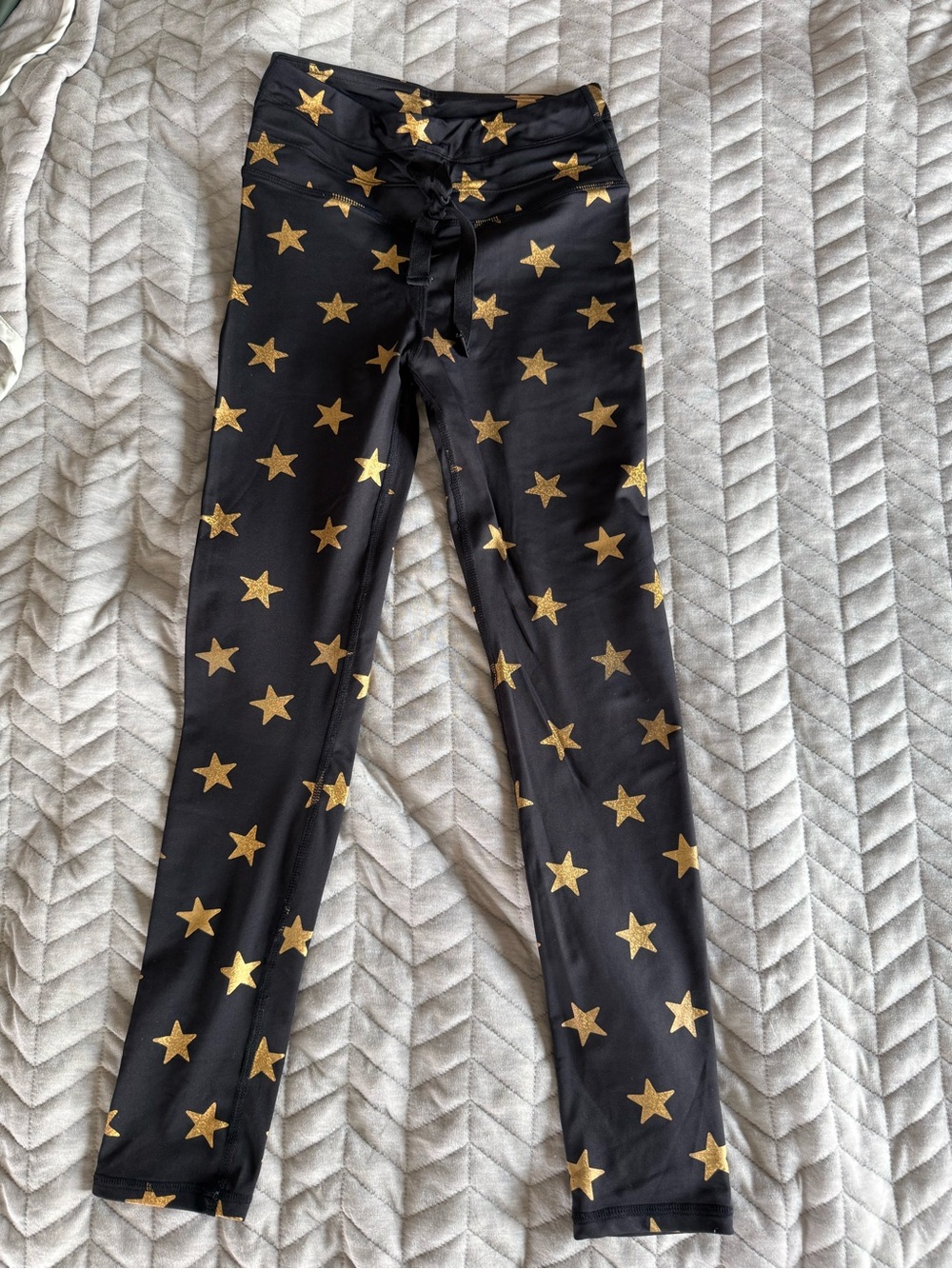 C&C Black Leggings with Gold Stars
